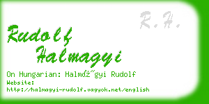 rudolf halmagyi business card